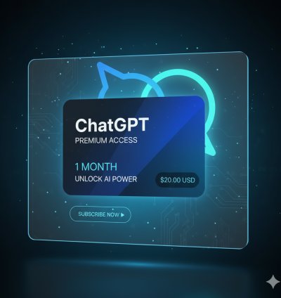 اشتراك شات جي بي تي المميز لمدة شهر جميع المميزات